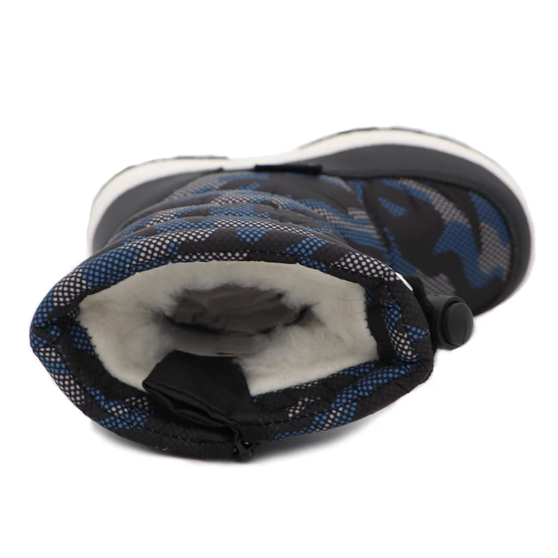 Boys Camouflage Snow Boots
