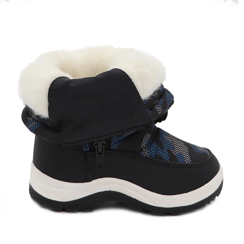 Boys Camouflage Snow Boots