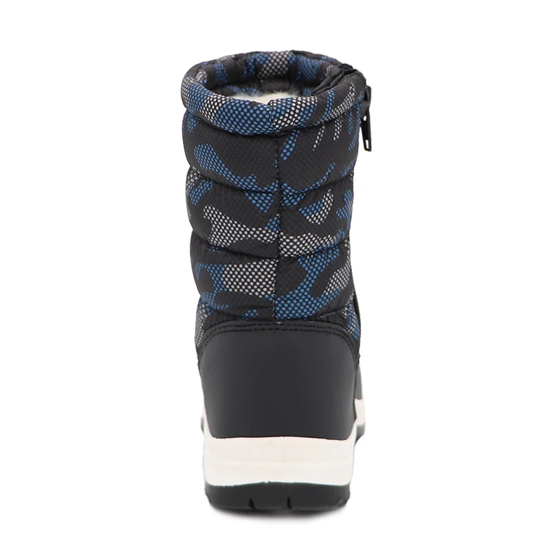Boys Camouflage Snow Boots