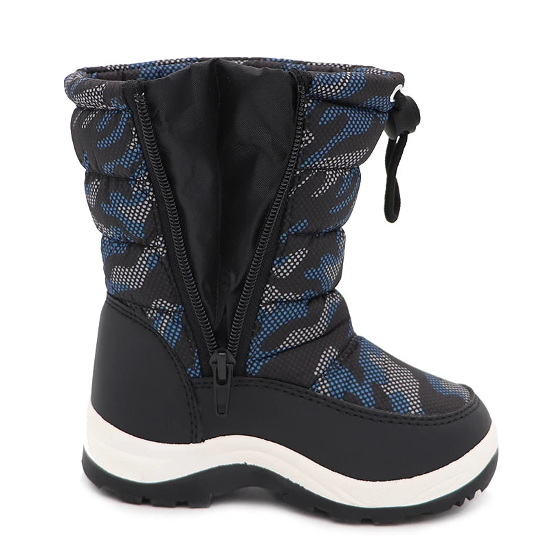Boys Camouflage Snow Boots