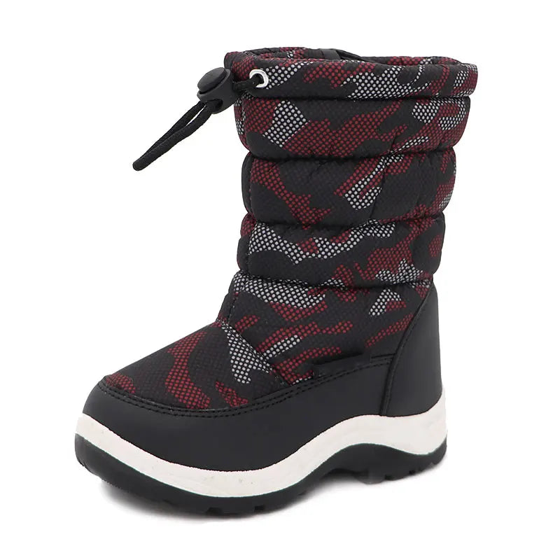 Boys Camouflage Snow Boots