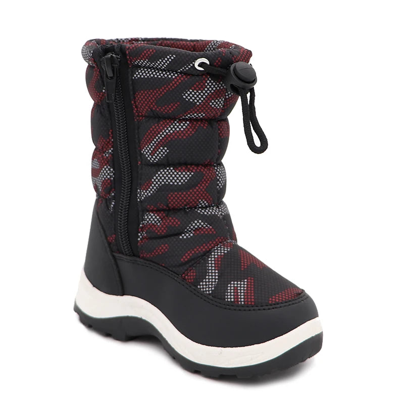 Boys Camouflage Snow Boots