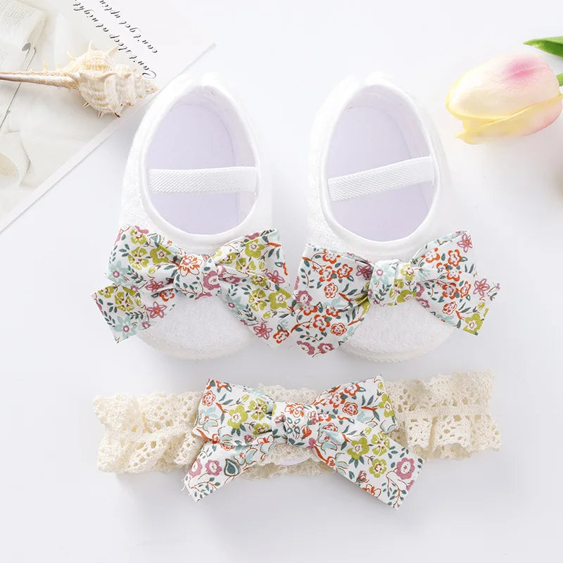 Baby Girl Pumps with Headband