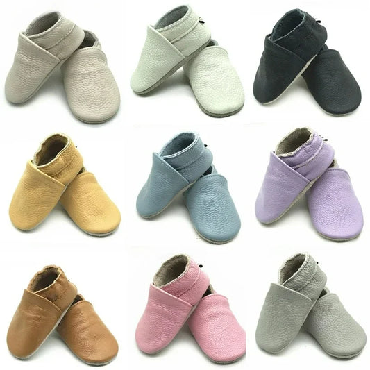 Genuine Leather Baby slippers