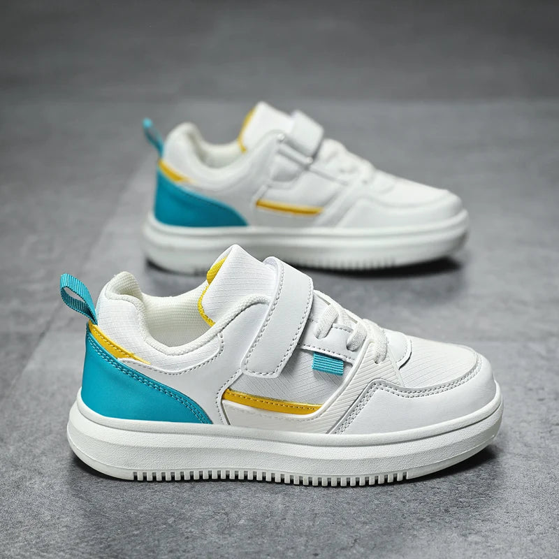 Boys Casual Pu Leather Sneakers