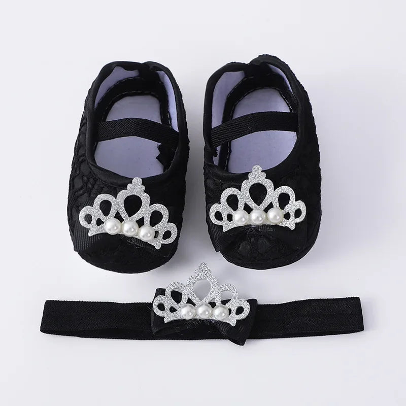 Baby Girl Pumps with Headband