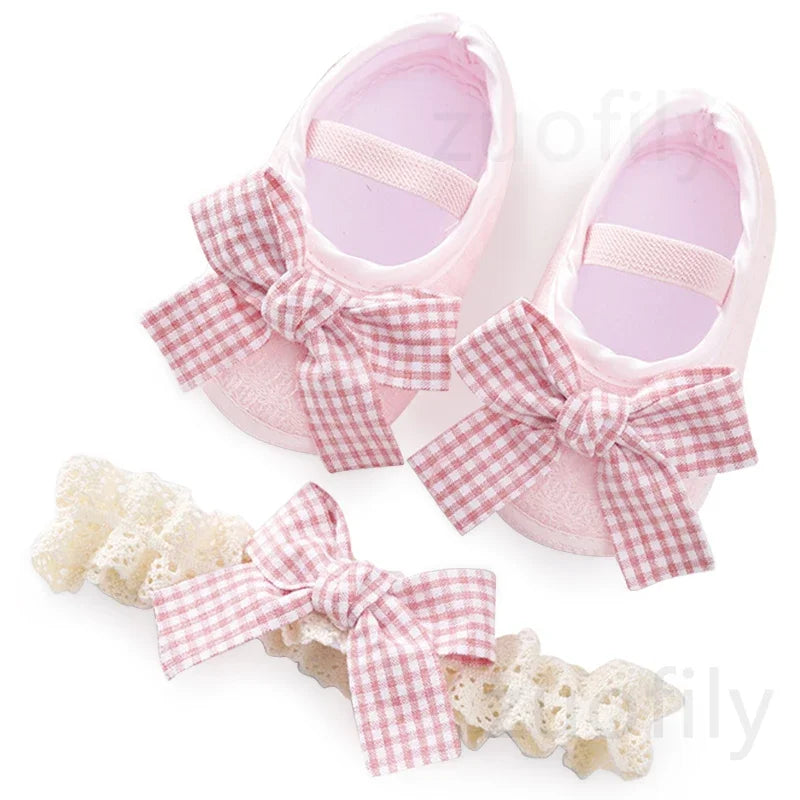 Baby Girl Pumps with Headband