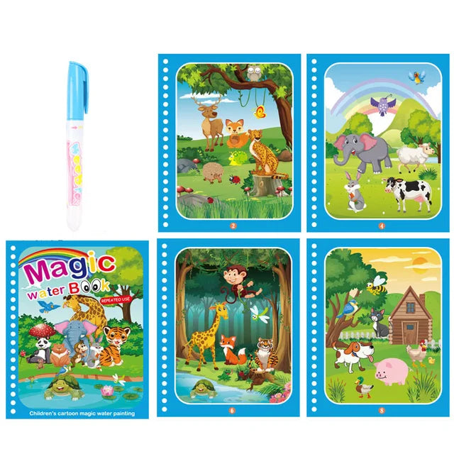 Magic Water Coloring Book