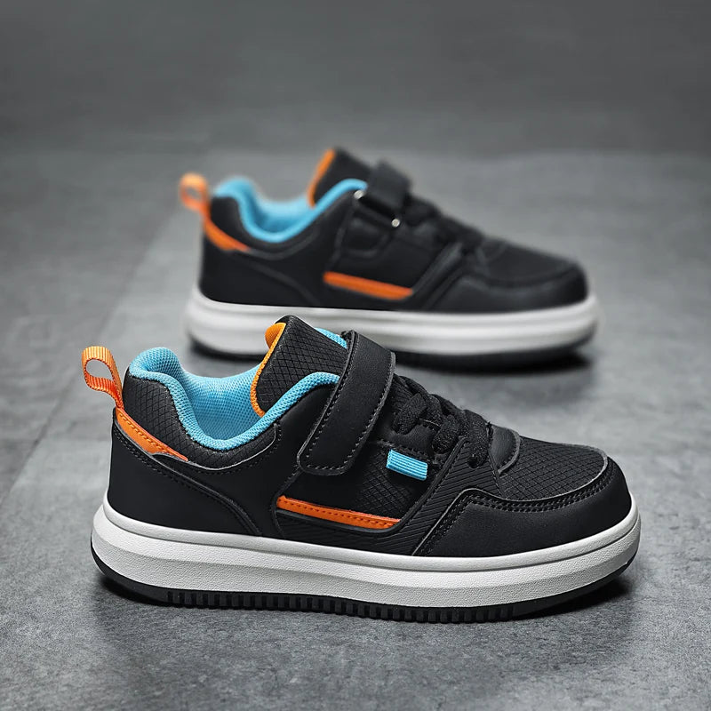 Boys Casual Pu Leather Sneakers