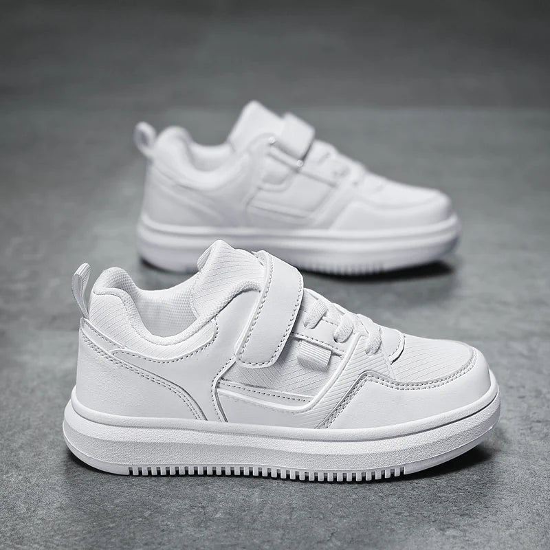 Boys Casual Pu Leather Sneakers