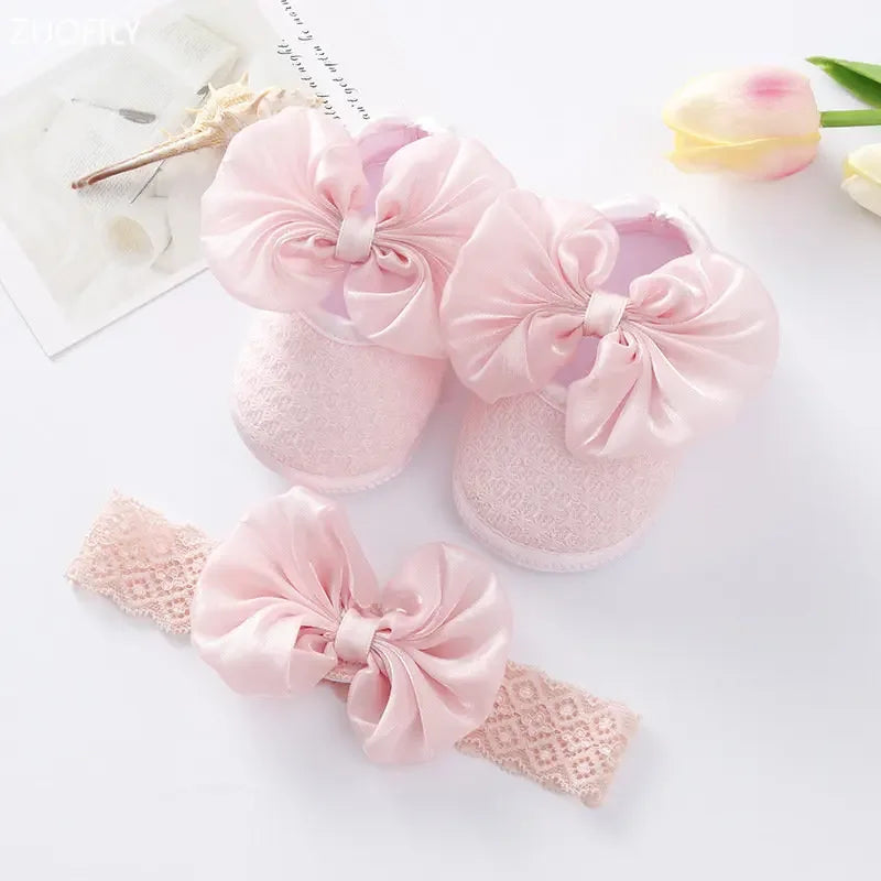 Baby Girl Pumps with Headband