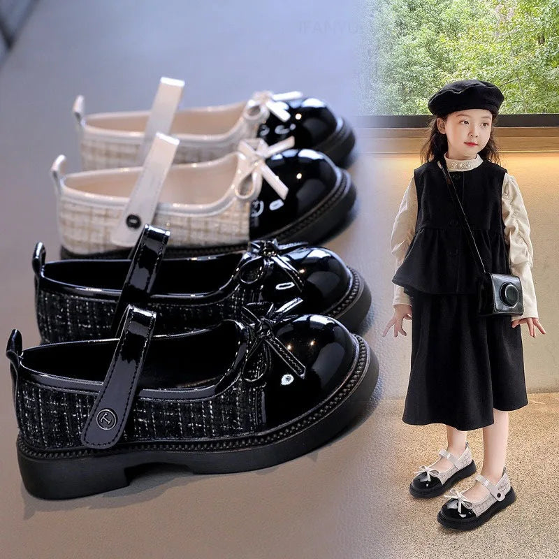 Girls Butterfly Bow Dress Shoes