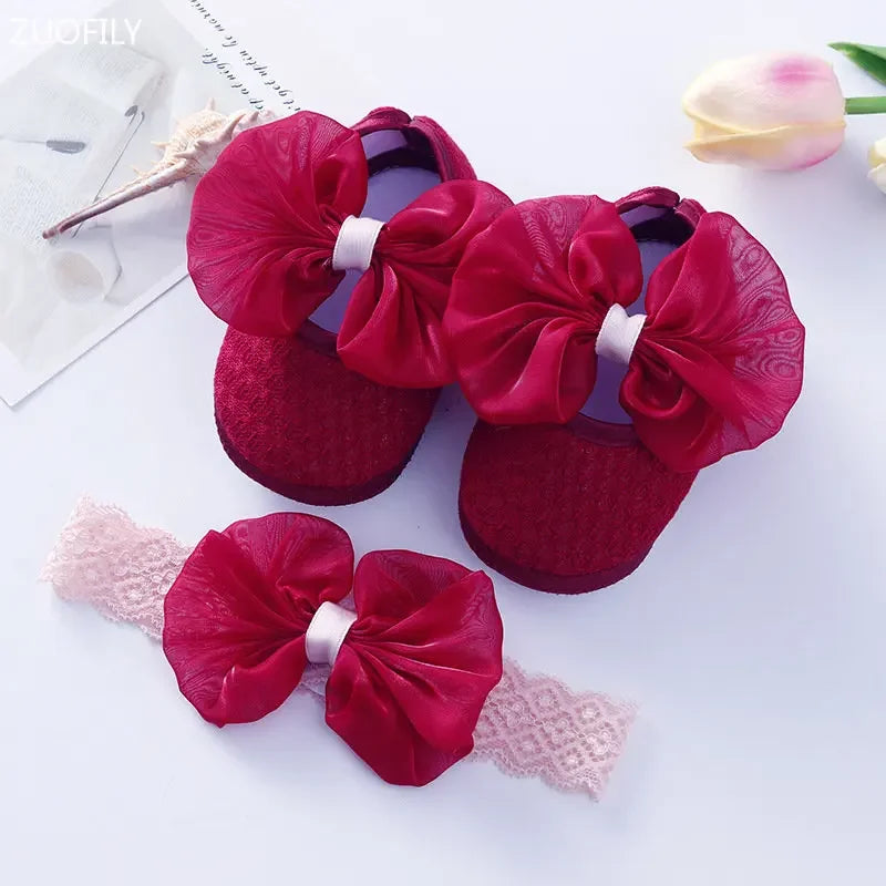 Baby Girl Pumps with Headband
