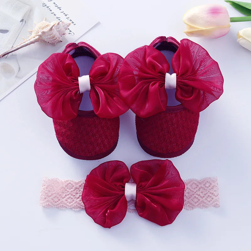 Baby Girl Pumps with Headband
