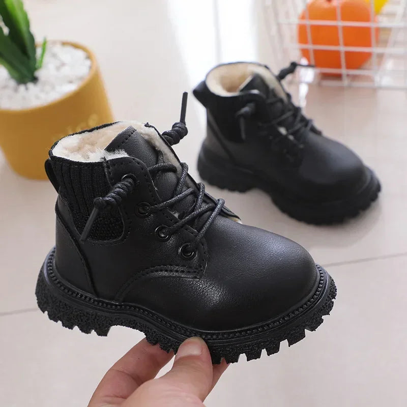 Kids Boys Polar Fleece Inner Winter Boots