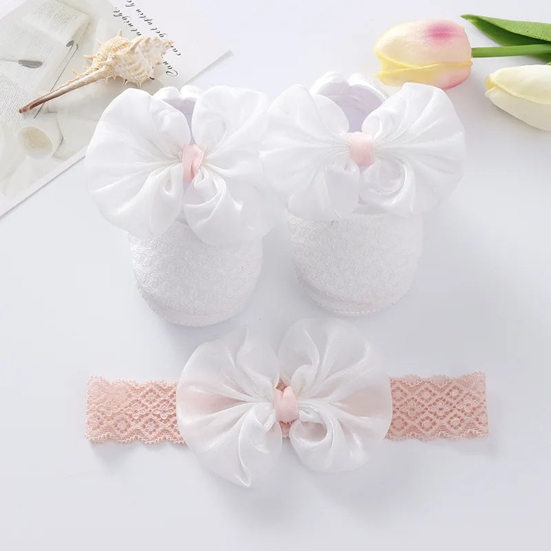 Baby Girl Pumps with Headband