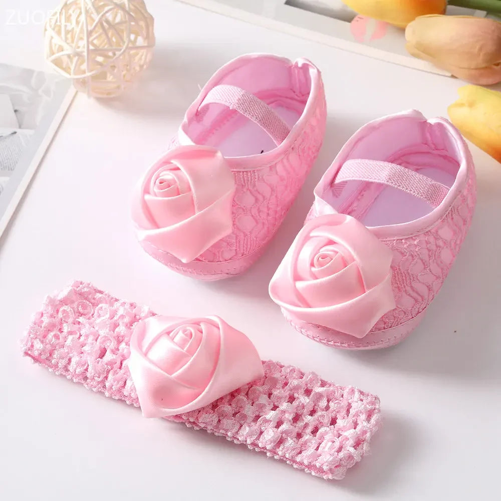Baby Girl Pumps with Headband