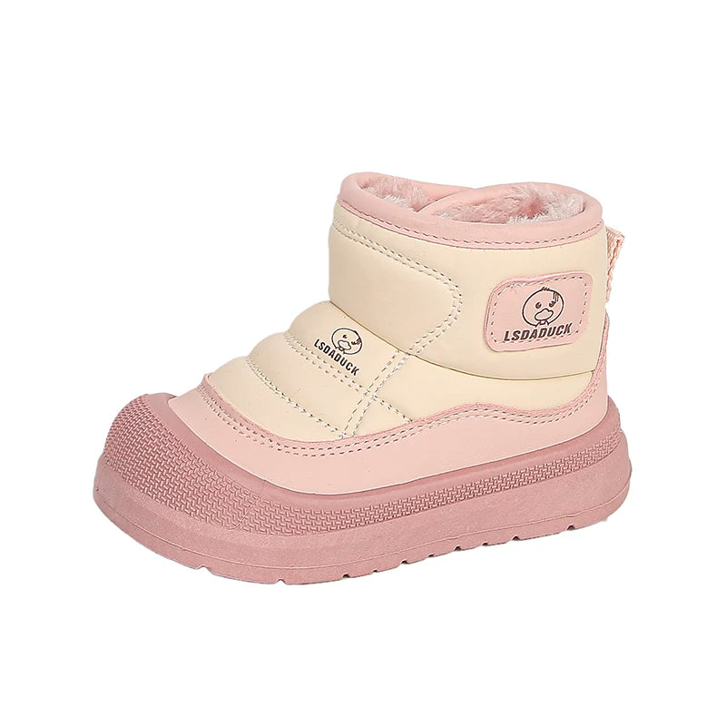Pre School Kids Winter Plush Snow Boots