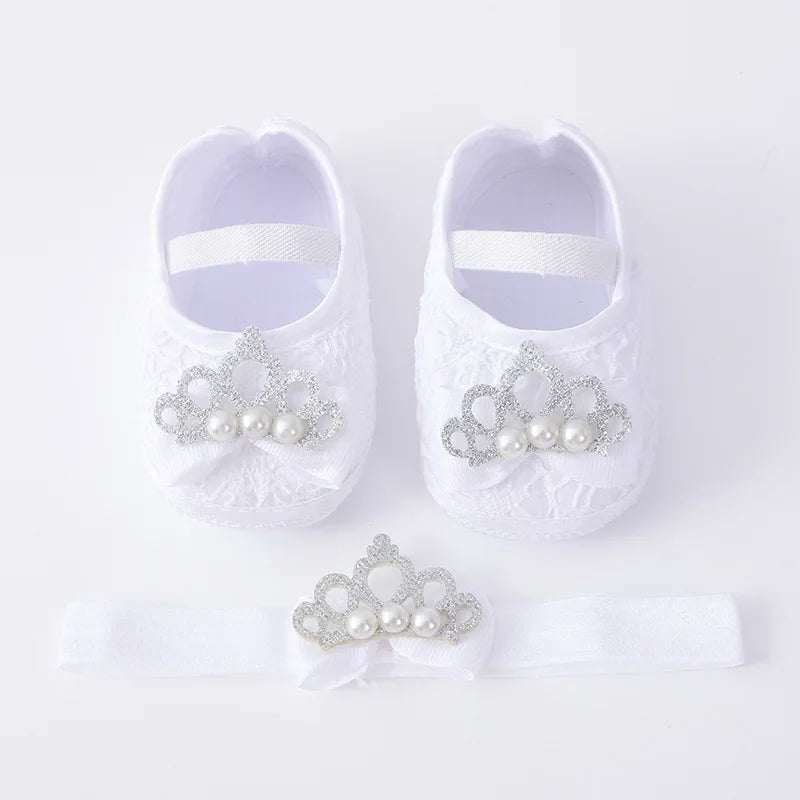 Baby Girl Pumps with Headband