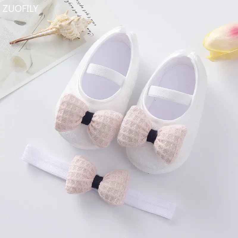 Baby Girl Pumps with Headband