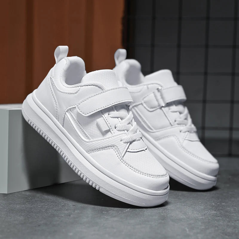 Boys Casual Pu Leather Sneakers