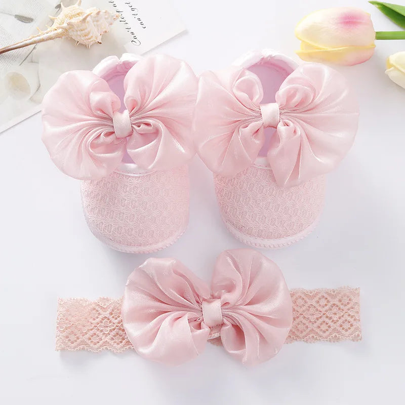 Baby Girl Pumps with Headband