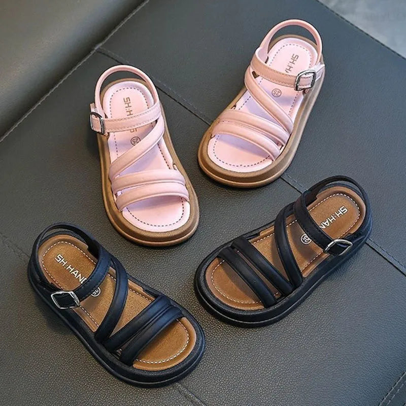 Girls Cushioned Sole Sandals