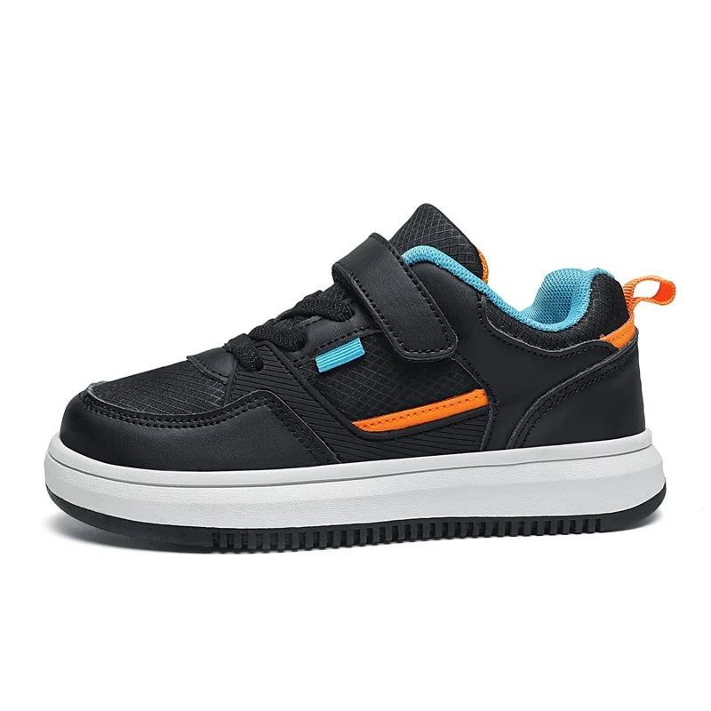 Boys Casual Pu Leather Sneakers