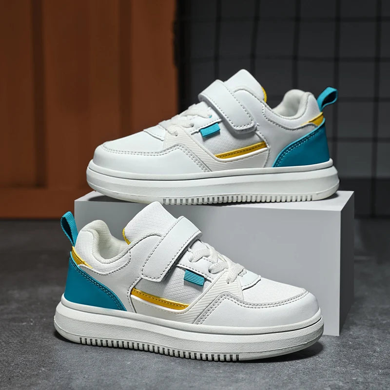 Boys Casual Pu Leather Sneakers