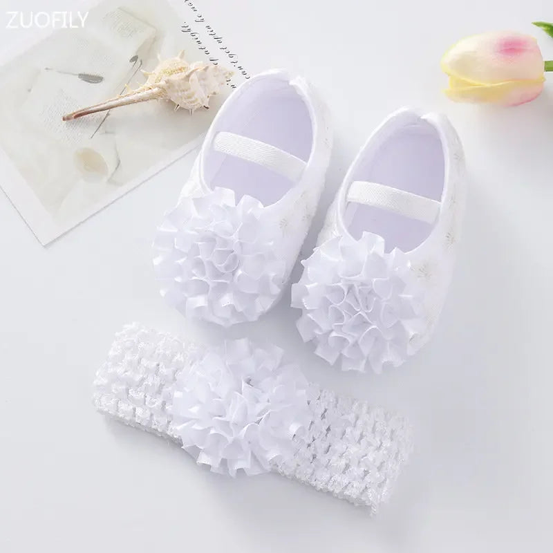 Baby Girl Pumps with Headband