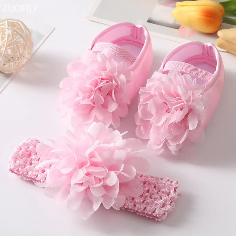 Baby Girl Pumps with Headband
