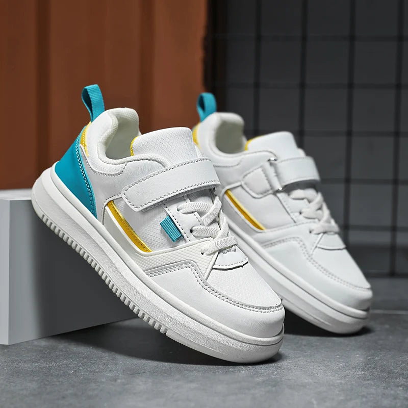 Boys Casual Pu Leather Sneakers