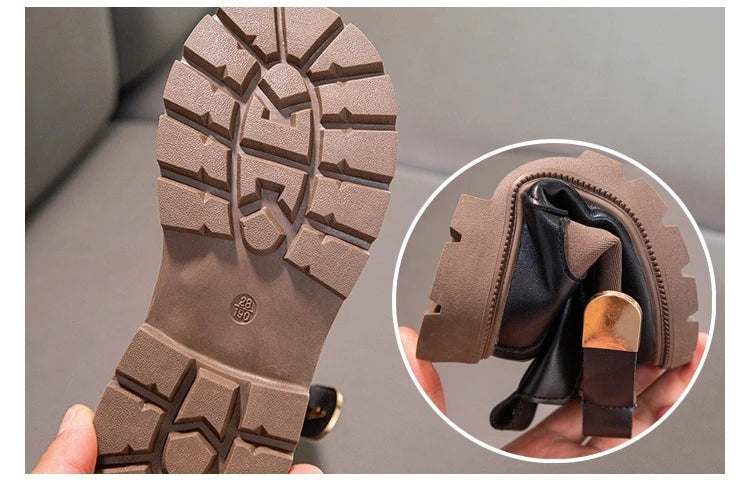 Winter Girls Boots With Gold Detail