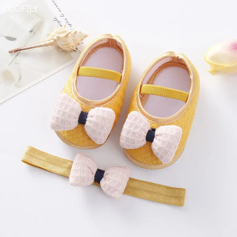 Baby Girl Pumps with Headband